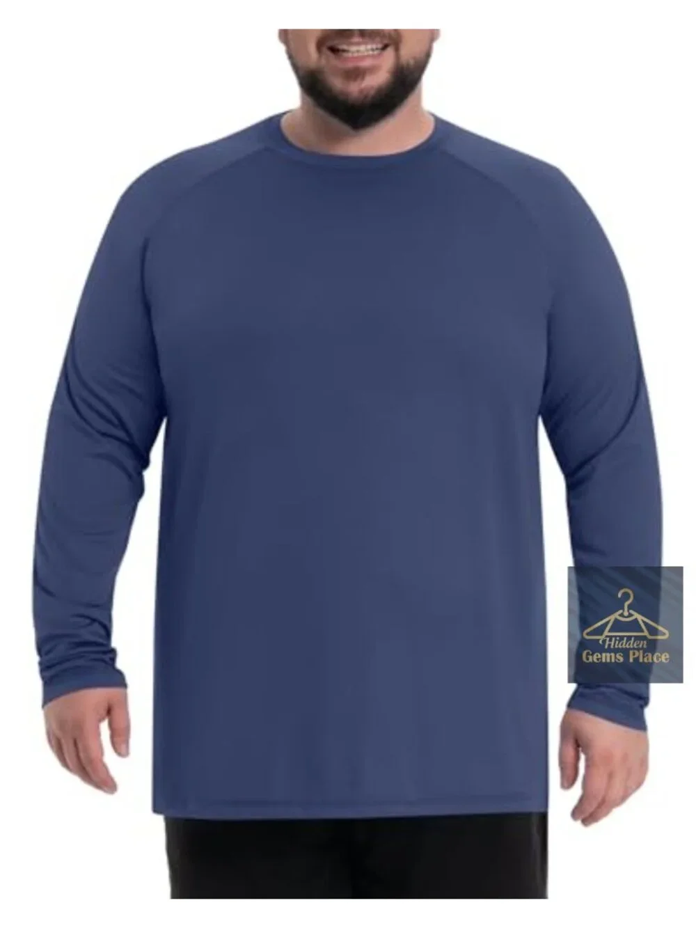 Men's UPF 50+ Long Sleeve Rash Guard Shirt Quick Dry Sun Protection Swim Tee